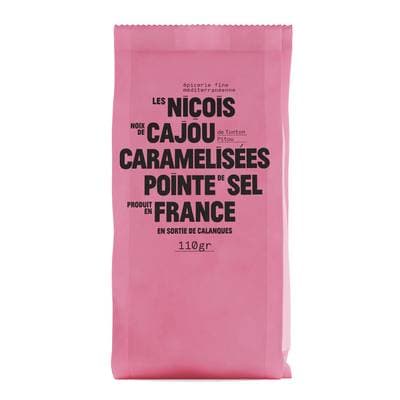 Les niçois Noix de cajou Caramelisées Point de sel, 110g