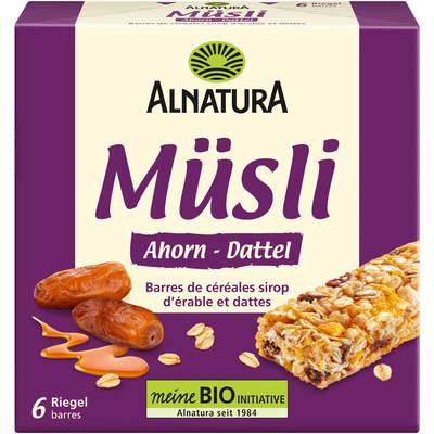 Alnatura - Barre de muesli érable et dattes bio