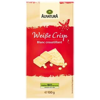 Alnatura Chocolat Blanc Croustillant Bio, 100g