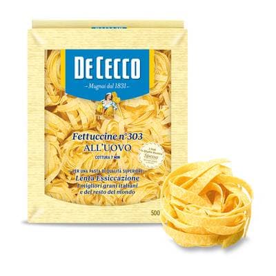 De Cecco Pâtes Fettuccine en Nids aux Œufs N°303 Premium, 500g