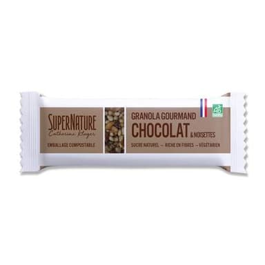 Super Nature Barre Créale Granola Chocolat et Graine BIO, 40g