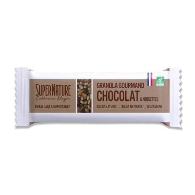 Super Nature Barre Créale Granola Chocolat et Graine BIO, 40g