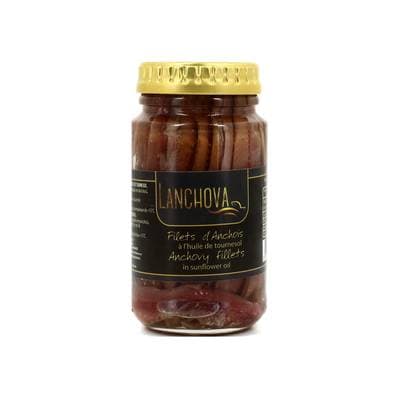 Lanchova Filets d'Anchois à l'Huile de Tournesol, 140g