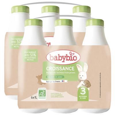 Babybio - Lait de Croissance Bio 3ème âge Liquide Bébé Dès 10 Mois