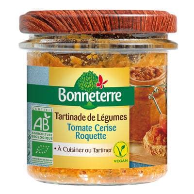 Bonneterre Tartinade bio tomate cerise roquette, 135g
