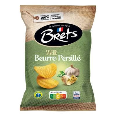 Bret's Chips ondulées saveur Beurre Persillé, 125g
