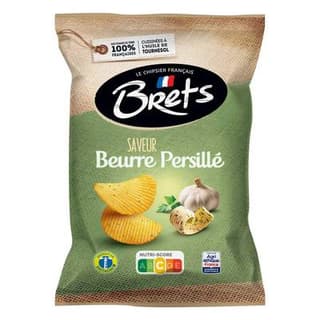 Bret's Chips ondulées saveur Beurre Persillé, 125g
