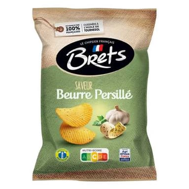 Bret's Chips ondulées saveur Beurre Persillé, 125g