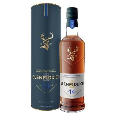Glenfiddich Whisky Single Malt Bourbon Barrel 14 ans 43°, 70cl