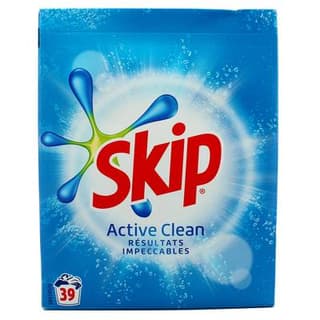 Skip Lessive en poudre Active Clean 39 lavages, 3kg