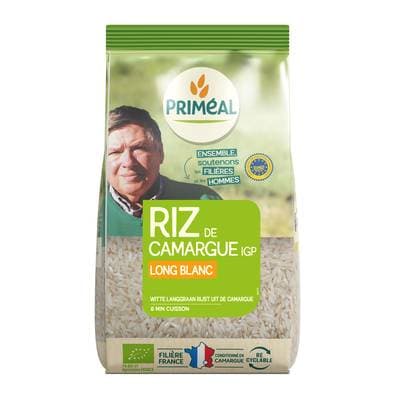 Priméal Riz de Camargue IGD Long Blanc bio, 1kg