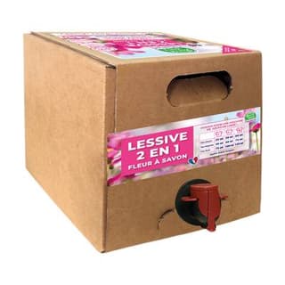 Bulle Verte Lessive liquide 2 en 1 Fleur à Savon ECOCERT, Bidon de 3L