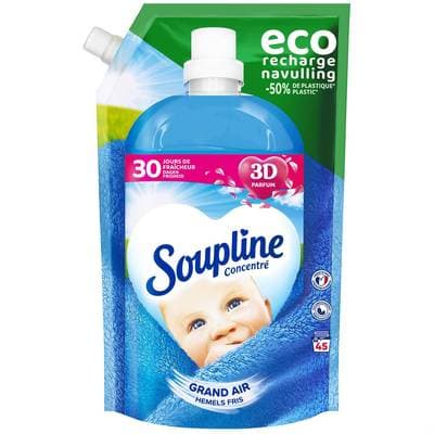Soupline Recharge Adoucissant Grand Air 45 lavages, 1L