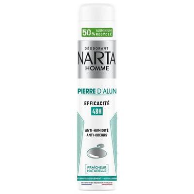 Narta Homme Déodorant Homme Pierre d'Alun 48h, 200ml