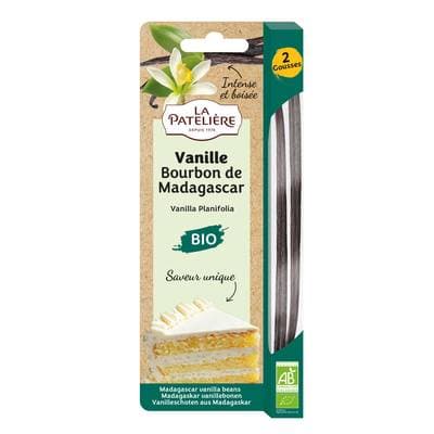 La Patelière Gousse Vanille Bourbon Bio x2, 5g