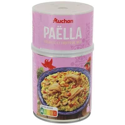 Auchan Paëlla volaille et fruits de mer, 1kg