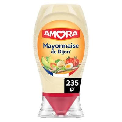 Amora Mayonnaise de Dijon en Flacon Souple Squeeze Top Down, 235g