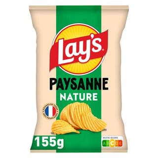 Lay's Chips Recette paysanne nature, 155g