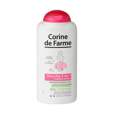 Corine de Farme Gel douche corps et intimité 2en1 à l'extrait de fleur d'amandier, 250ml