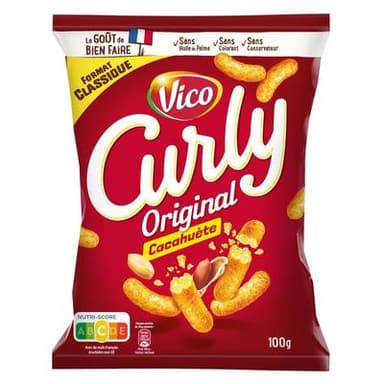 Curly Soufflés Cacahuète, 100g