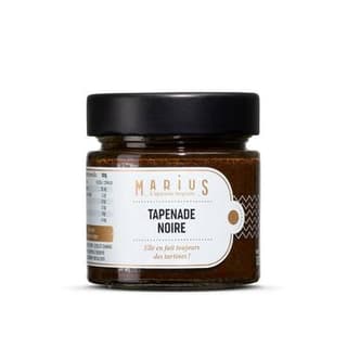 Marius, L'Épicerie Inspirée Tapenade d'olives noires, 100g