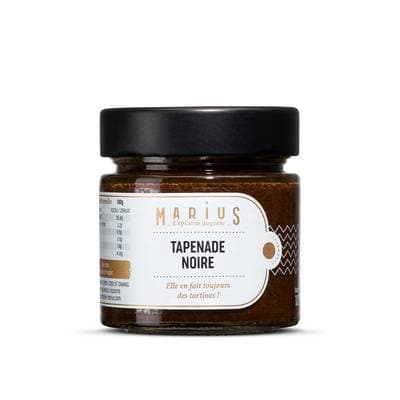 Marius, L'Épicerie Inspirée Tapenade d'olives noires, 100g