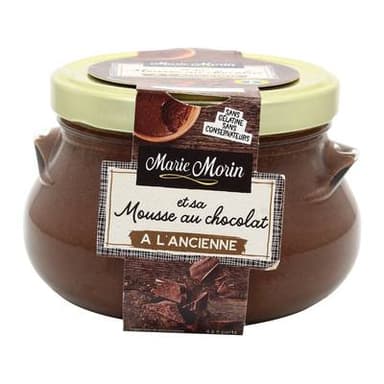 Marie Morin Mousse au chocolat à l'ancienne, 400g