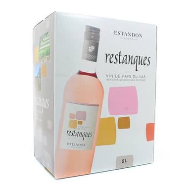 Vin De Pays du Var Rosé IGP Les Restanques 12.5°, Bag in box 5L
