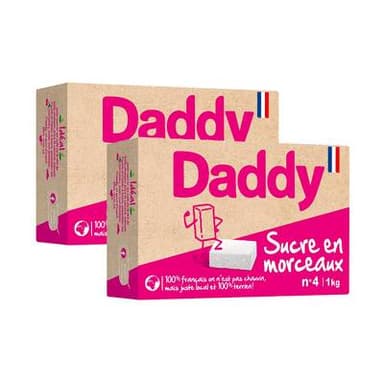 Daddy Sucre en morceaux n°4, Lot de 2x1kg