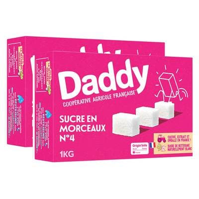 Daddy Sucre en morceaux n°4, Lot de 2x1kg