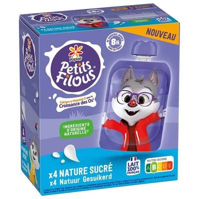 Petits Filous Yaourt brassé sucré, 4x85g
