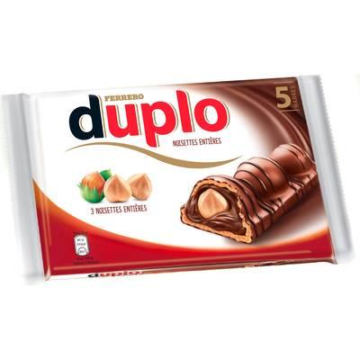 Duplo - Barre chocolat et noisettes entières