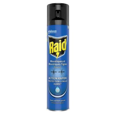 Raid Insecticide Aérosol Répulsif Moustiques, 300ml