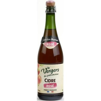 Vergers Du Patrimoine Cidre rosé 3°, 75cl