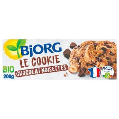 Bjorg Cookies chocolat noisette bio, 200g