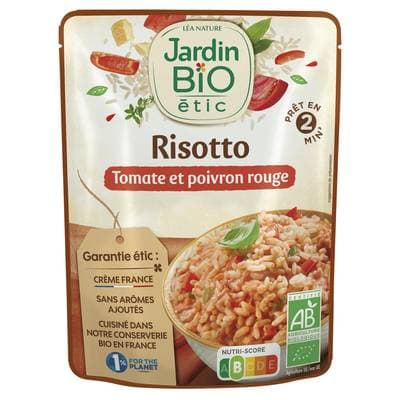 Jardin Bio Etic Risotto Tomate et Poivron Rouge Bio, 220g