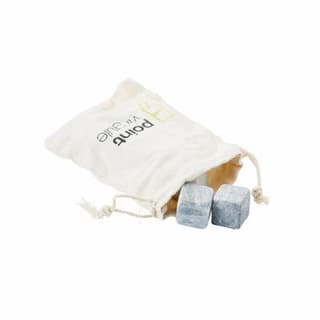 Point virgule Set de 9 glaçons en pierre avec pochette