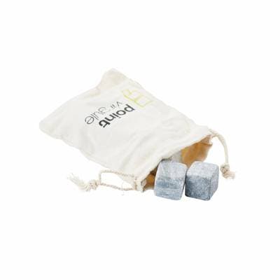 Point virgule Set de 9 glaçons en pierre avec pochette