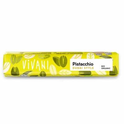 Vivani Barre de Chocolat Pistache bio Dubai Style, 40g