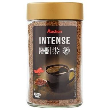Auchan Café soluble intensité 6, 200g