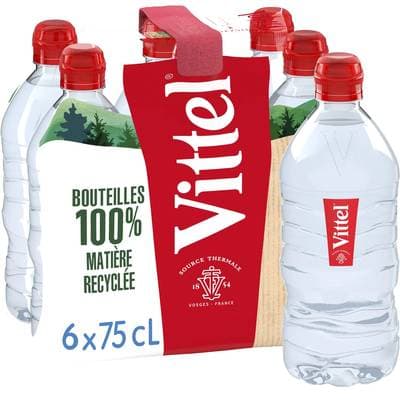 Vittel Sport Eau minérale naturelle, 6x75cl