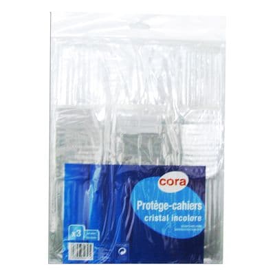3257983346534 - Cora - Protège-cahiers 24 x 32 cm cristal incolore 