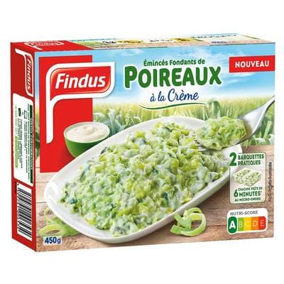 Findus Emincés de Poireaux à la crème, 450g