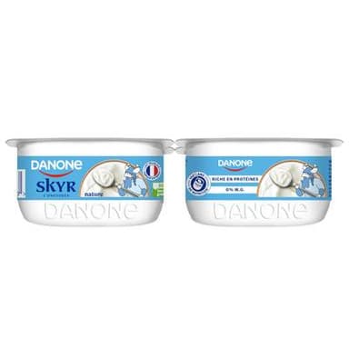 Les Danone Du Monde Skyr nature, 4x100g