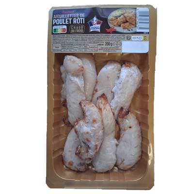 Auchan Aiguillettes de Poulet Rôti, 200g