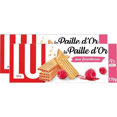 Paille d'or Framboise, Lot de 2x170g