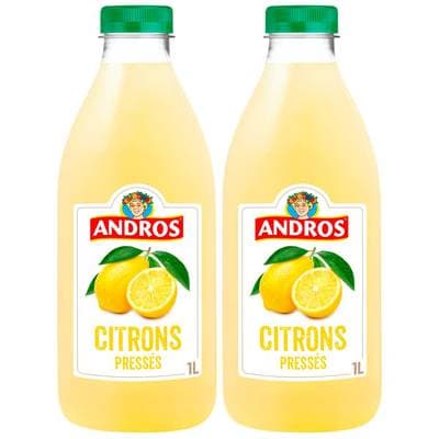 Andros Préparation Citrons, Lot de 2x1L