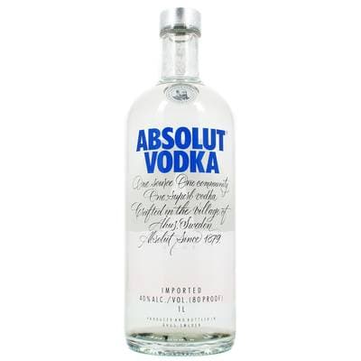 Absolut Vodka 40°, 1L