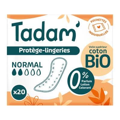 Tadam Protège-slips lingerie Normal format Pocket, 20 pièces