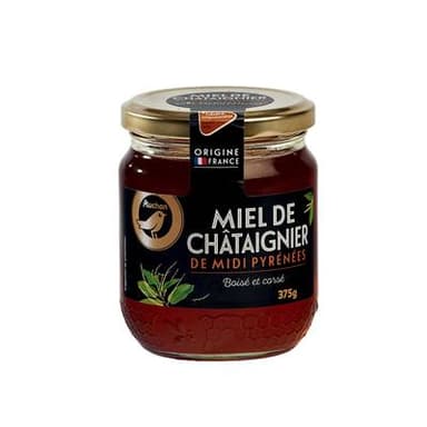 Auchan Gourmet Miel liquide de châtaignier de Midi-Pyrénées, 375g